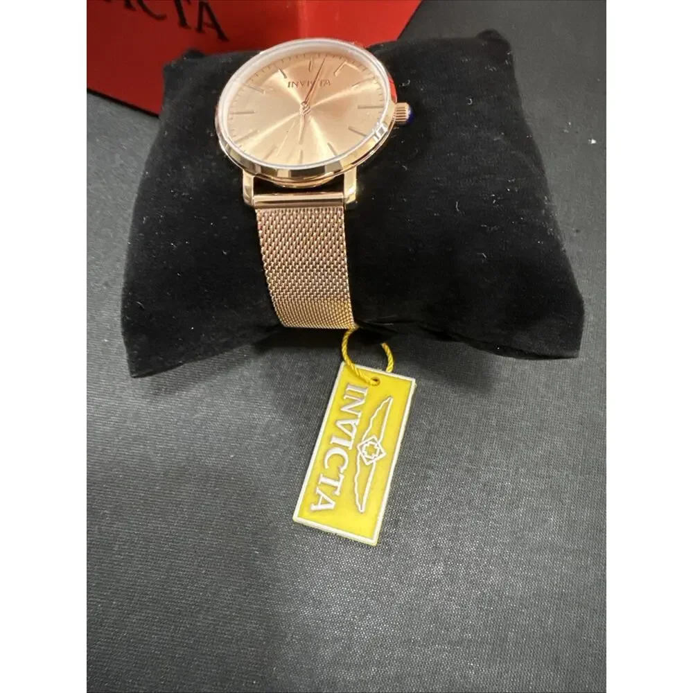 Invicta Angel 31072 New In Box Rose Gold 38mm Dial 18mm Band 5ATM Quartz
